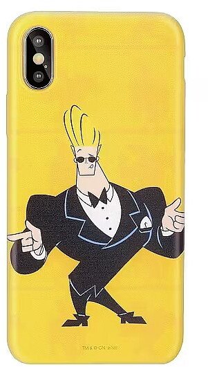 Cartoon Network Johnny Bravo Silicone Case for Apple iPhone 5 / 5S / SE Smoking