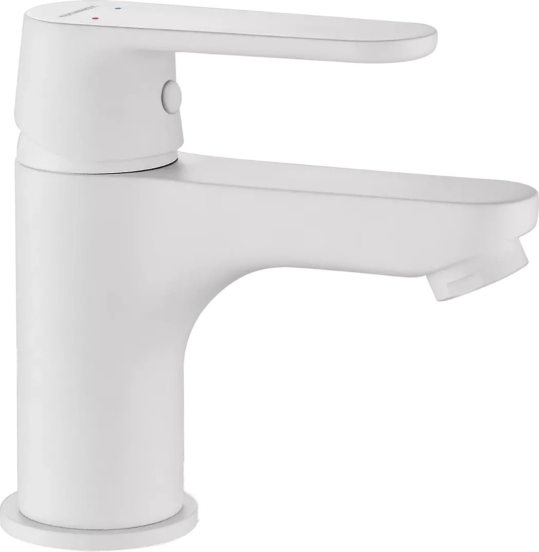 Bateria umywalkowa Kuchinox BQD 622D Bateria umywalkowa stojąca z korkiem białe mat