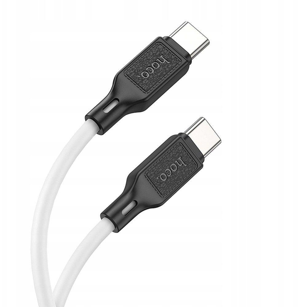 Kabel USB Hoco USB-C - USB-C 1 m Biały