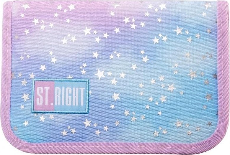 Piórnik dwuklapkowy bez wyposażenia Pastel Stars