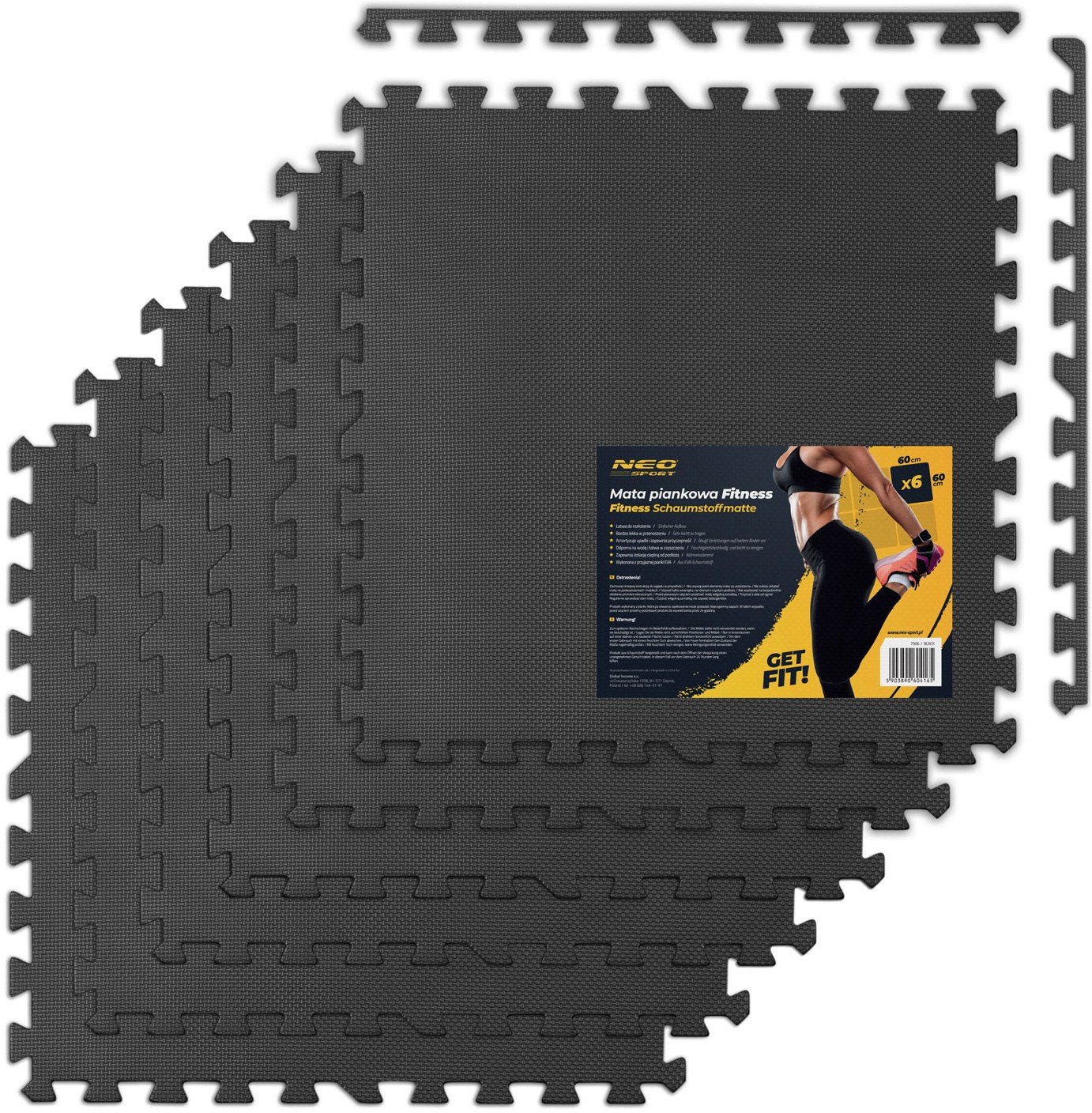 NeoSport Mata piankowa fitness 180 x 120 - 192401