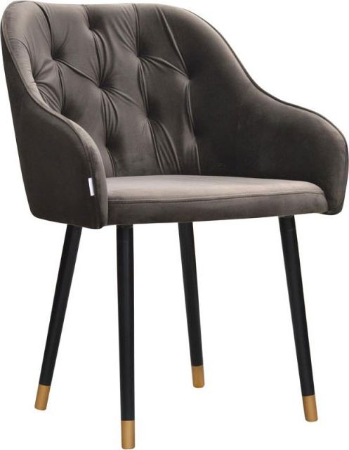 Elior Szary tapicerowany fotel - Harpos 2X