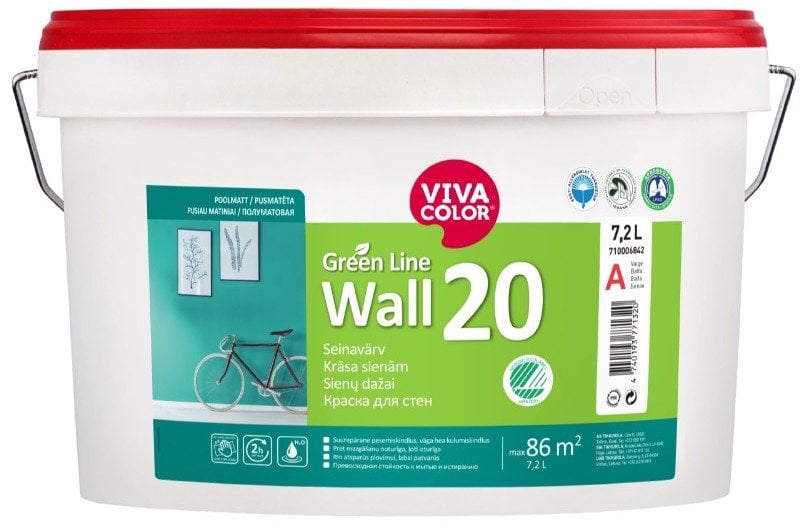 VivaColor PAINT GREEN LINE WALL 20 A 7,2L