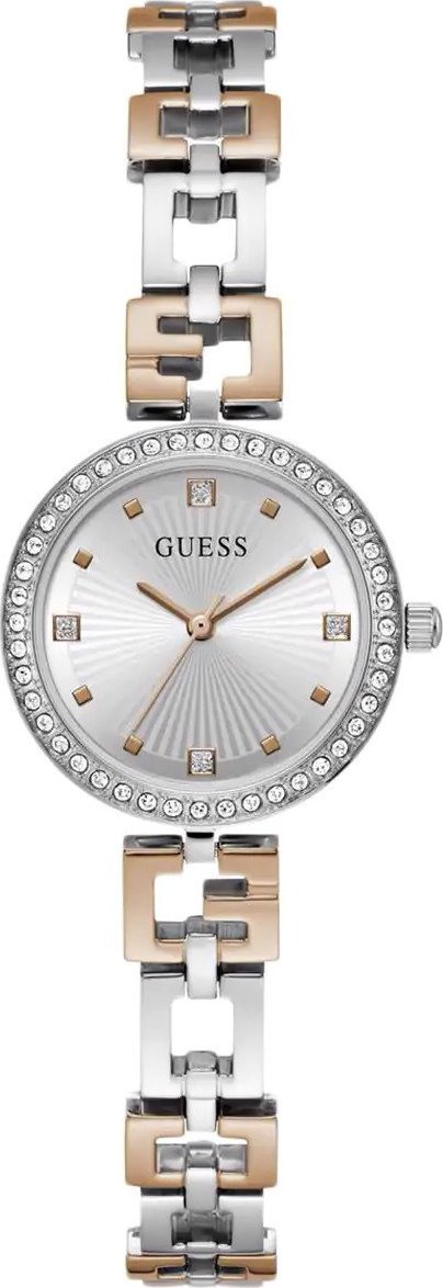 Zegarek Guess Zegarek damski Guess GW0656L2 CYRKONIE srebrny