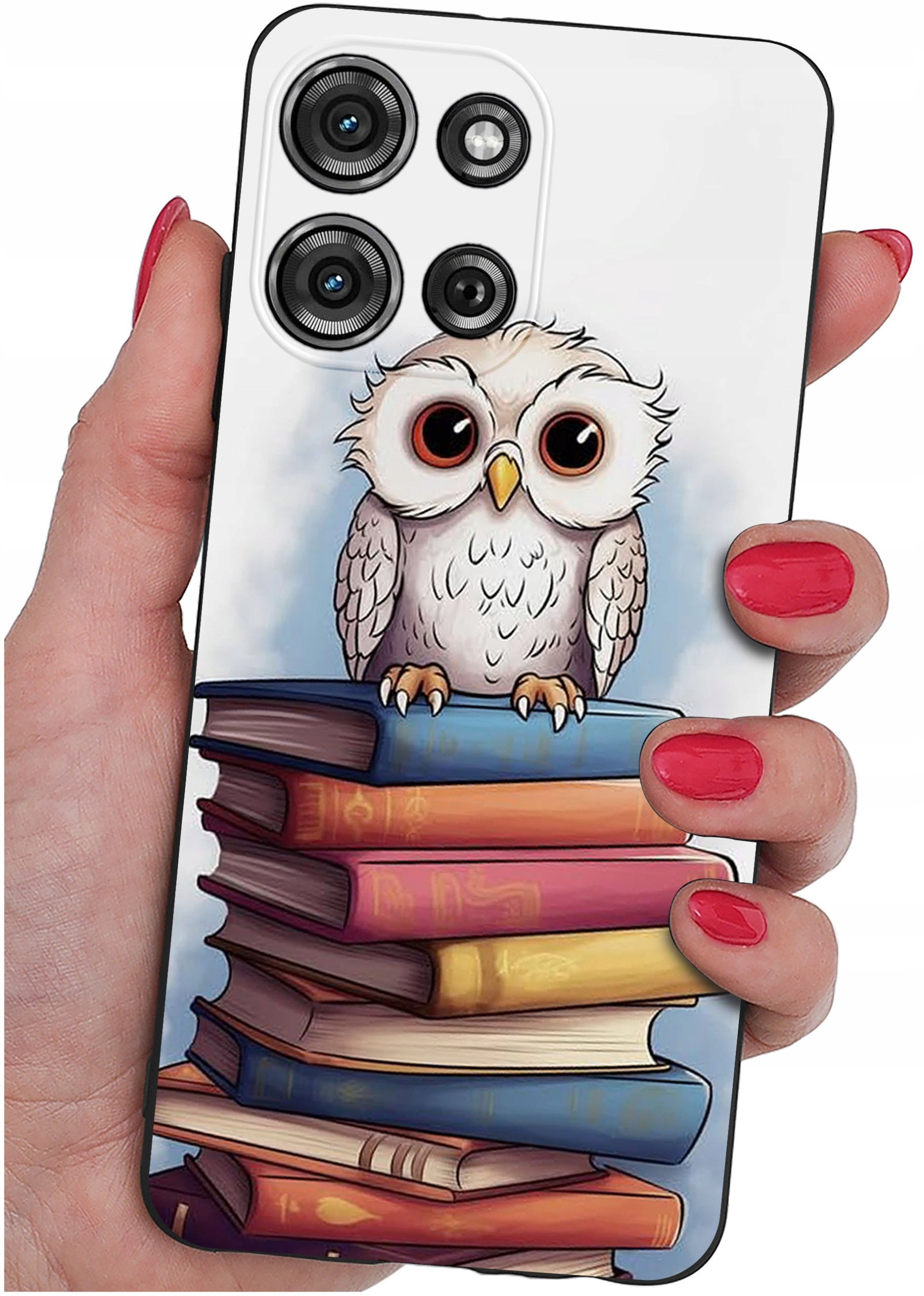 krainaGSM Etui do Motorola G75 5G | wzory | SILIKONOWE MATT SZKŁO 9H