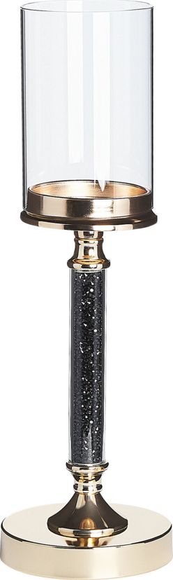 Beliani Świecznik 41 cm złoto-czarny ABBEVILLE