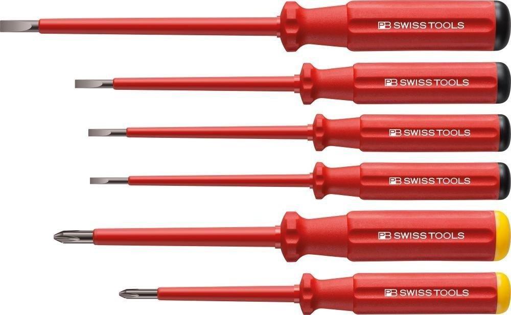 PB Swiss Tools Zestaw wkrętaków VDE 6-cz., płasko-krzyżowe PH PB Swiss Tools Classic