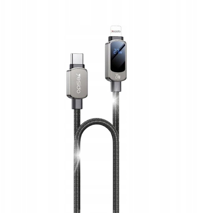 Kabel USB Pan i Pani Gadżet USB-C - Lightning 1.2 m Czarny (CA180)