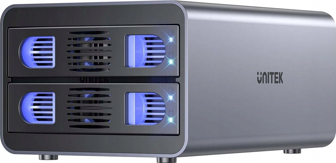 Kieszeń Unitek SATA 2.5/3.5 4 tryby 40TB USB C 10Gb/s