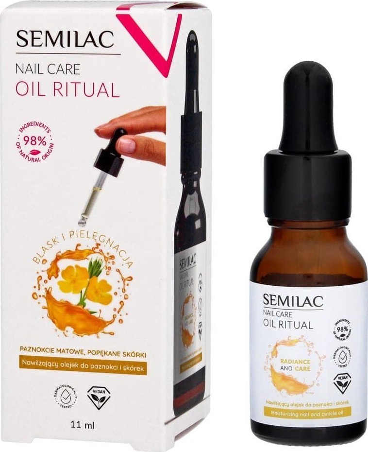 Semilac SEMILAC Nail Care Oil Ritual Nawilżający Olejek do paznokci i skórek 11ml