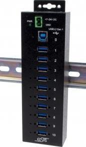 HUB USB Exsys USB 3.2 HUB 10-Port
