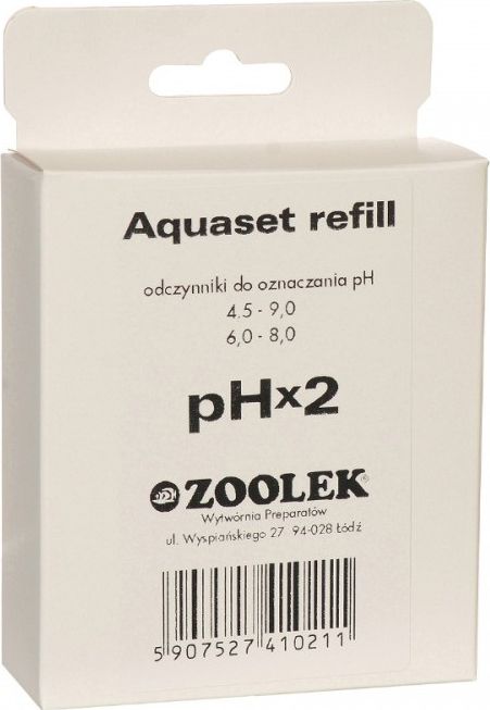 ZOOLEK ZOOLEK AQUASET REFILL PH x2 - UZUPEŁNIENIE TESTU