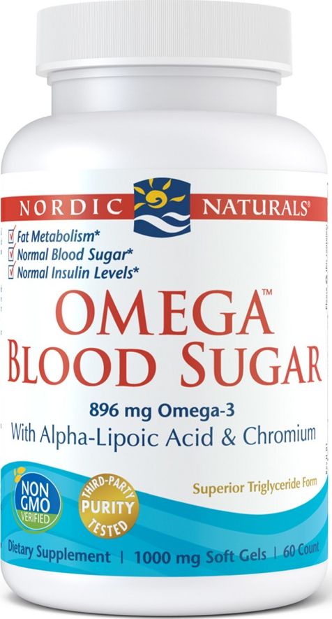 Nordic naturals Nordic Naturals - Omega Blood Sugar, 896mg, 60 kapsułek miękkich