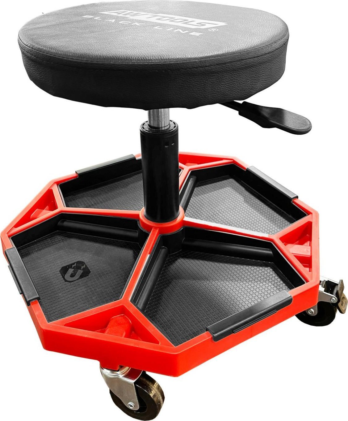 AWTOOLS SIEDZISKO WARSZTATOWE REGULOWANE Z PRZEGRODAMI BLACK LINE