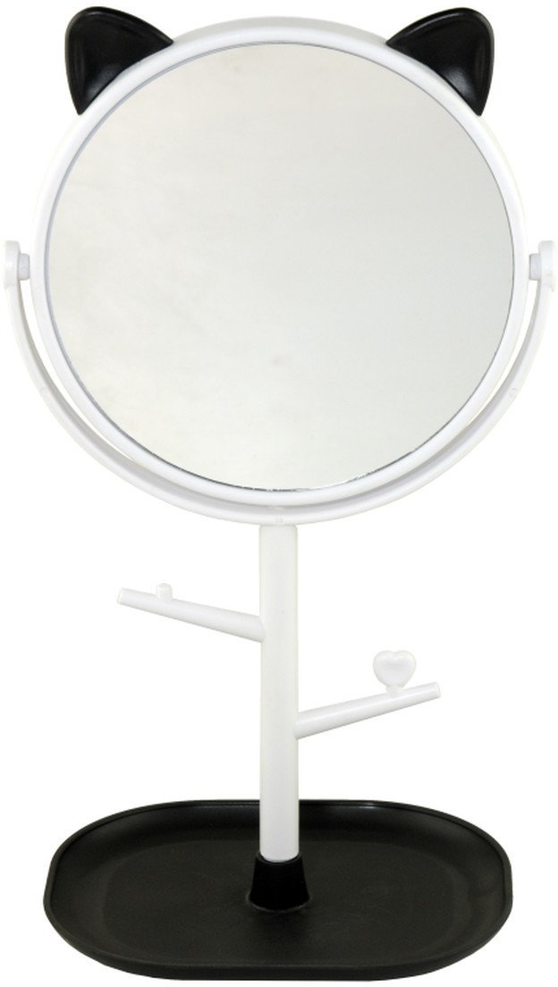 Inter-vion Lusterko kosmetyczne z podstawką i uszami 498669