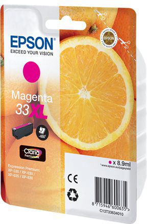 Tusz Epson Tusz Singlepack 33XL Claria Premium (C13T33634012)