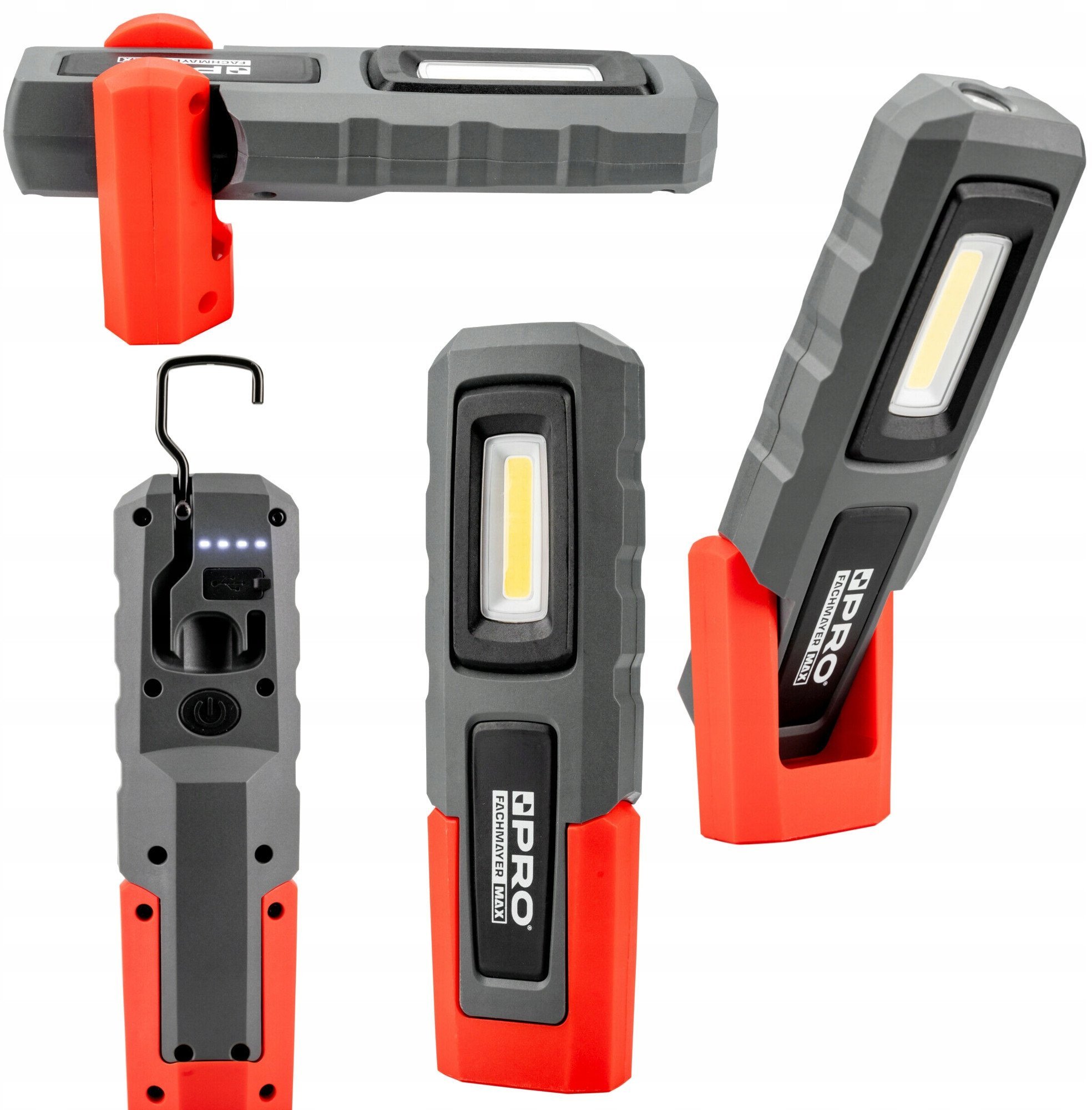 LAMPA WARSZTATOWA LED Z AKU. 600LM+200LM