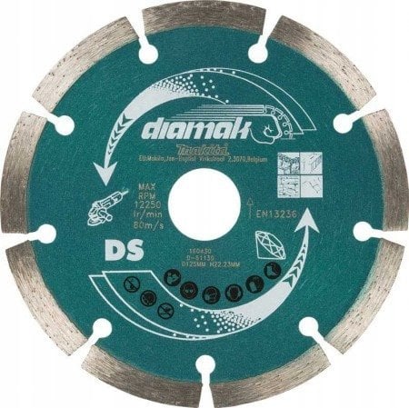 Makita MAKITA TARCZA DIAMENTOWA 125x22,23mm SEGMENT (SUCHA) /10szt. BETON, CEGŁA, MARMUR