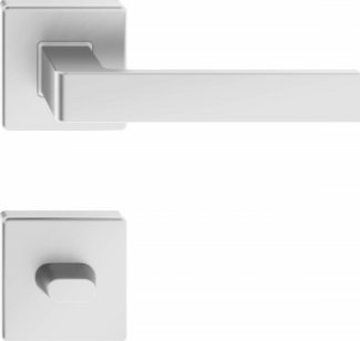 UN KLAMKA ERGO SREBRNY KWADRATOW SZYLD WC ITALIAN LINE