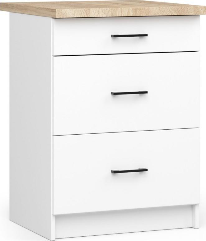Fabryka Mebli Akord SZAFKA KUCHENNA OLIWIA S 60cm 3S BIAŁA