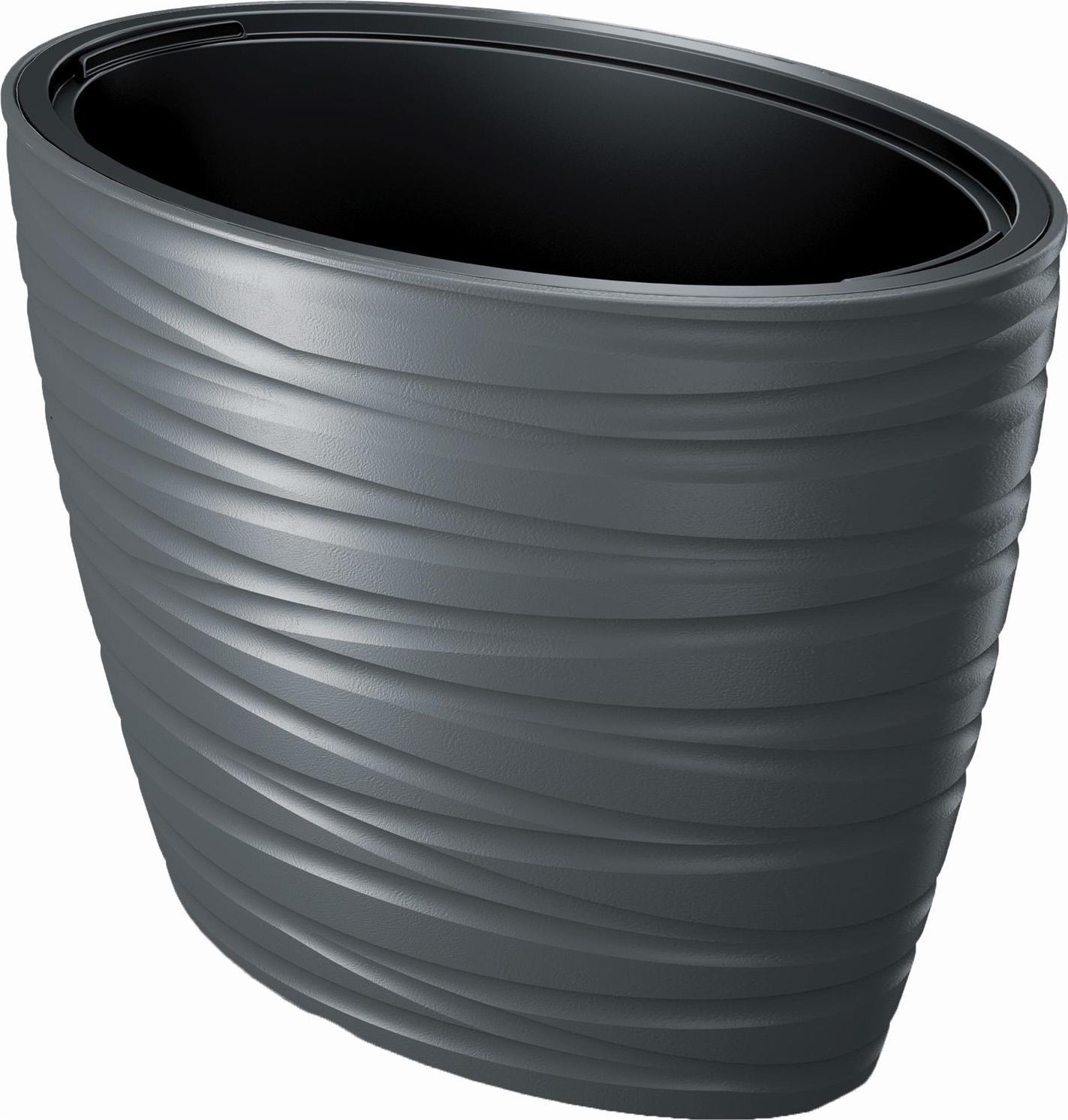 Prosperplast Doniczka z wkładem Maze DBMZE600 antracyt