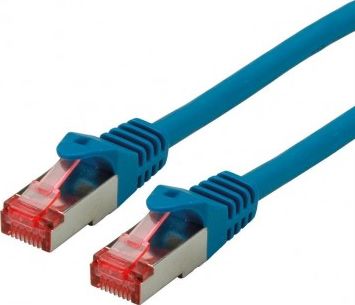 Roline ROLINE S/FTP Patchcord Cat.6 Component Level, LSOH, niebieski, 0.5 m