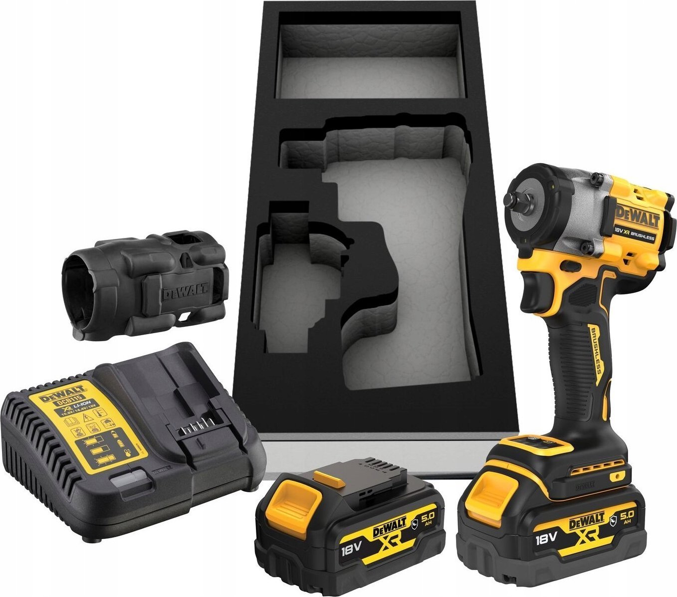 Klucz udarowy Dewalt 18v xr kompaktowy klucz udarowy 3/8" gfn 2x5ah