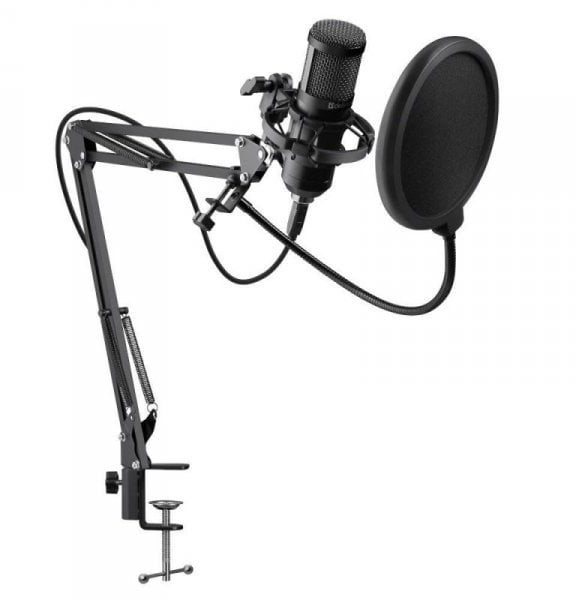 Mikrofon przewodowy Defender SPACE GMC 450 ze statywem STREAM strumieniowy USB