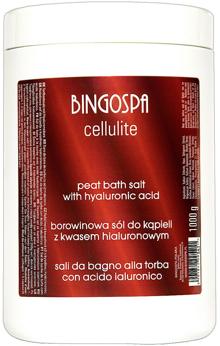 BingoSpa Sól borowinowa z kwasem hialuronowym 1000g