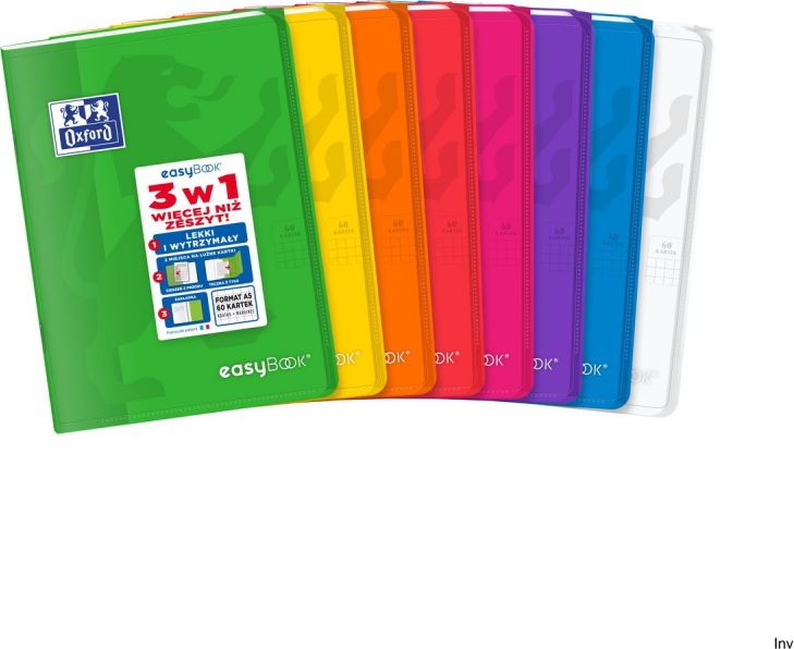 Hamelin Zeszyt Oxford Easybook A5 60 kartek kratka mix