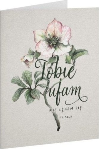 Szaron Kartka składana - Tobie ufam - Kwiat