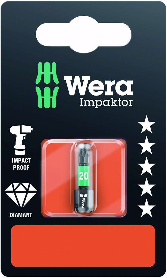 Wera Bit udarowy Impaktor w opakowaniu, TX 20 x 25 mm 867/1 IMP DC SB 05073924001
