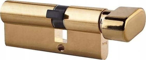 LOB Wkładka do zamka bębenkowa mosiądz 30/35 mm z gałką