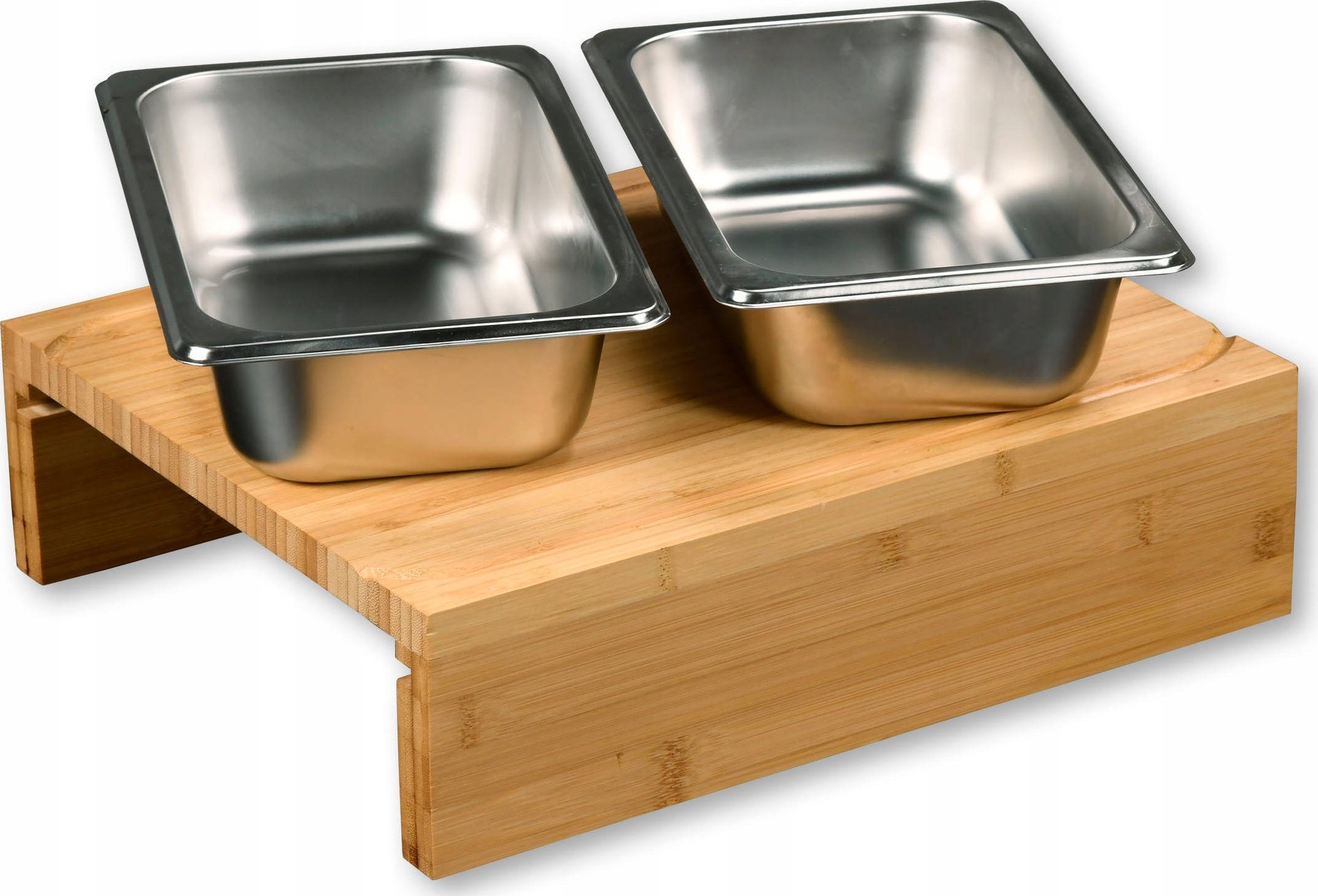 Deska do krojenia Kesper z tacą na okruszki bambusowa