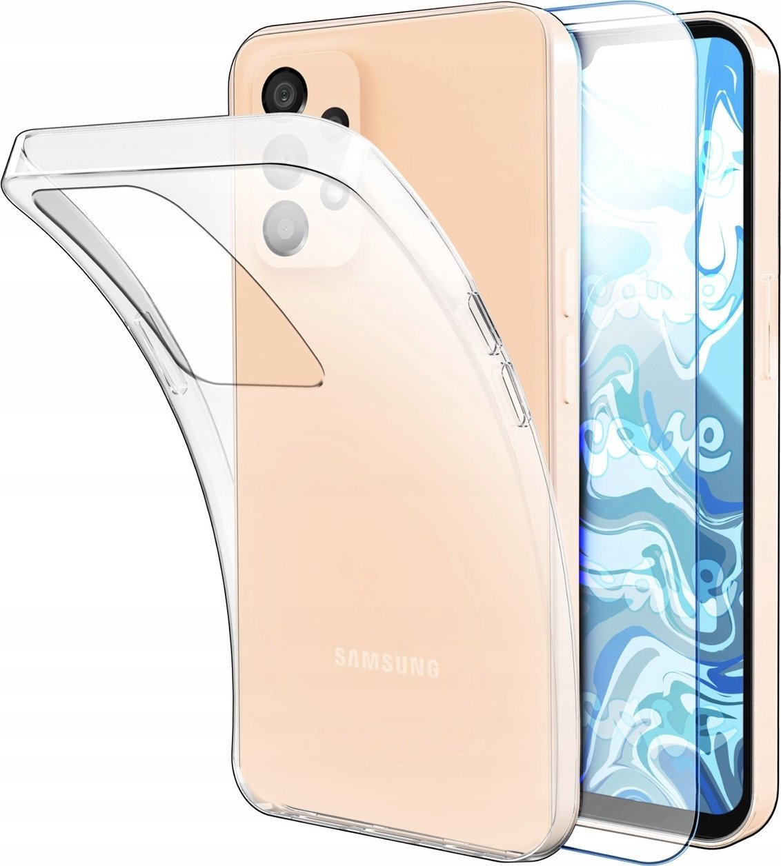 Hello Case Etui Do Samsung Galaxy A33 5G (Przezroczyste, Silikonowe, Ochronne) Szkło