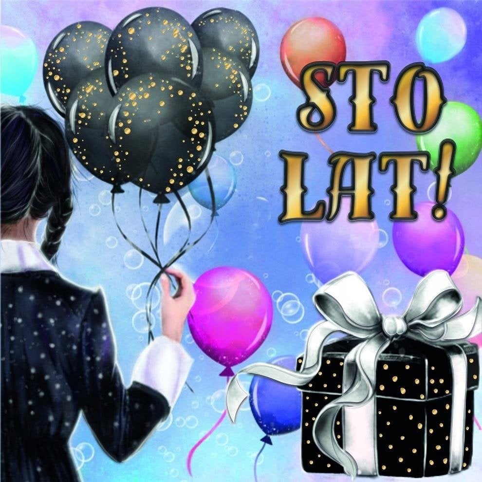 HENRY Karnet KW Czarne balony