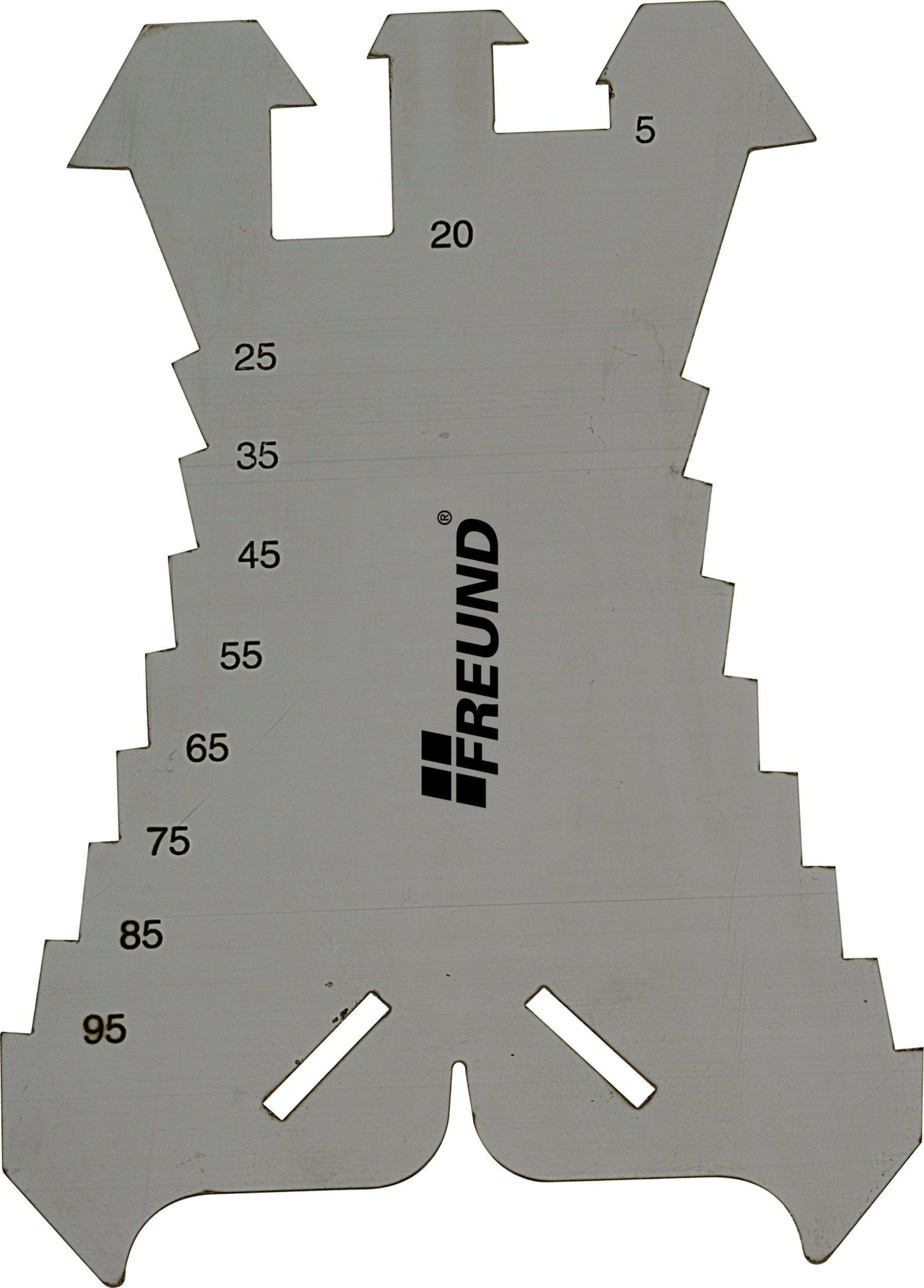 Freund Žymėjimo plokštelė/rėžtukas 01132000, 5-100mm (žingsnis 5mm)