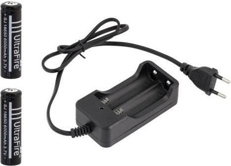 LC5 zestaw ładowarki z 2 akumulatorami 18650 6000mAh