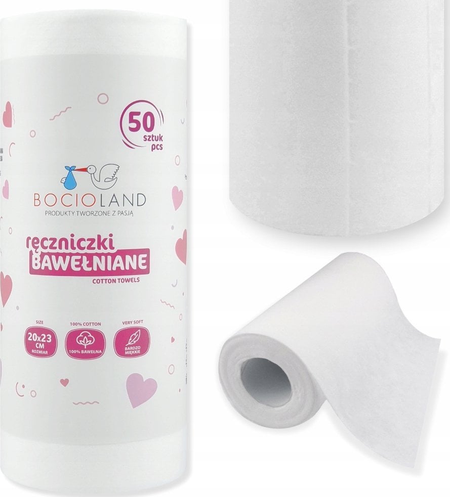 Bocioland 1547 RĘCZNIKI BAWEŁNIANE 20X23 ROLKA BL154