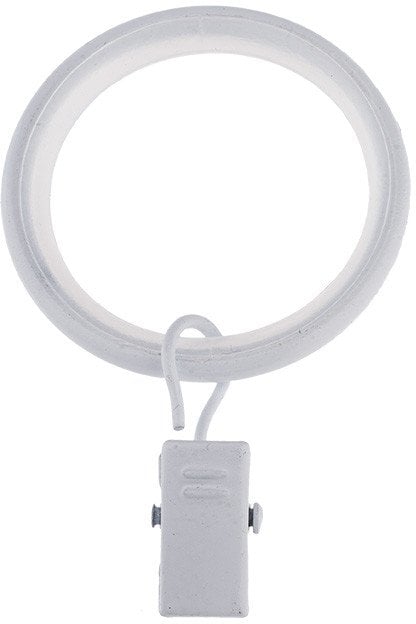 RINGS WITH CLIPS SILENT D19 MAT WHIT(10)