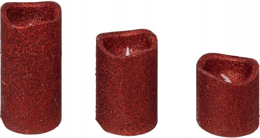 Atmosphera Zestaw świec LED w różnych rozmiarach, 3 sztuki