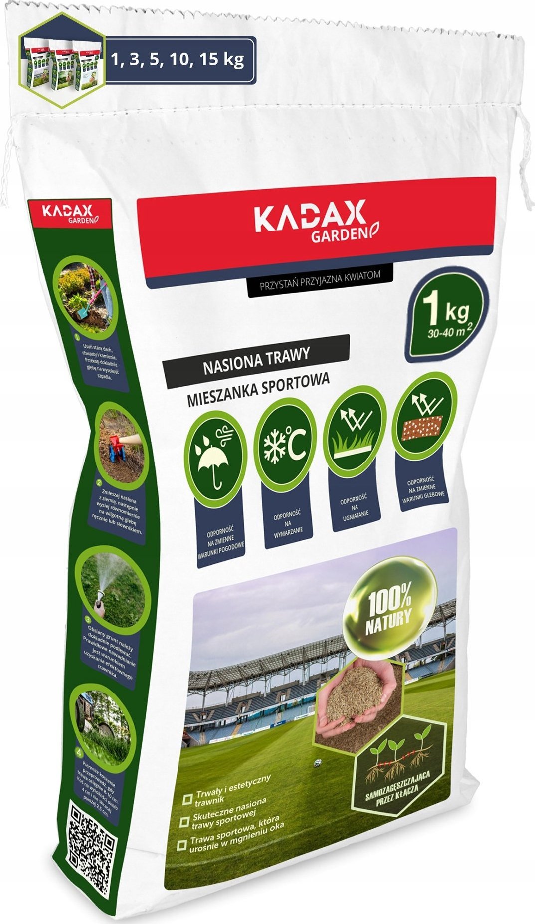 Kadax Trawa Sportowa Nasiona Samozagęszczająca 1kg