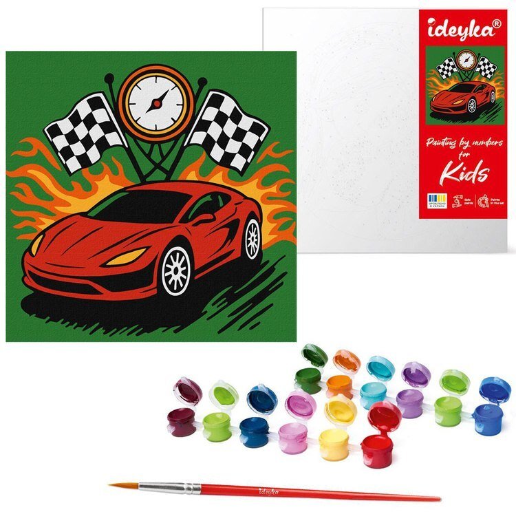 Ideyka Malowanie po numerach dla dzieci 25x25cm KHO1315 Chwila zwycięstwa AP0082