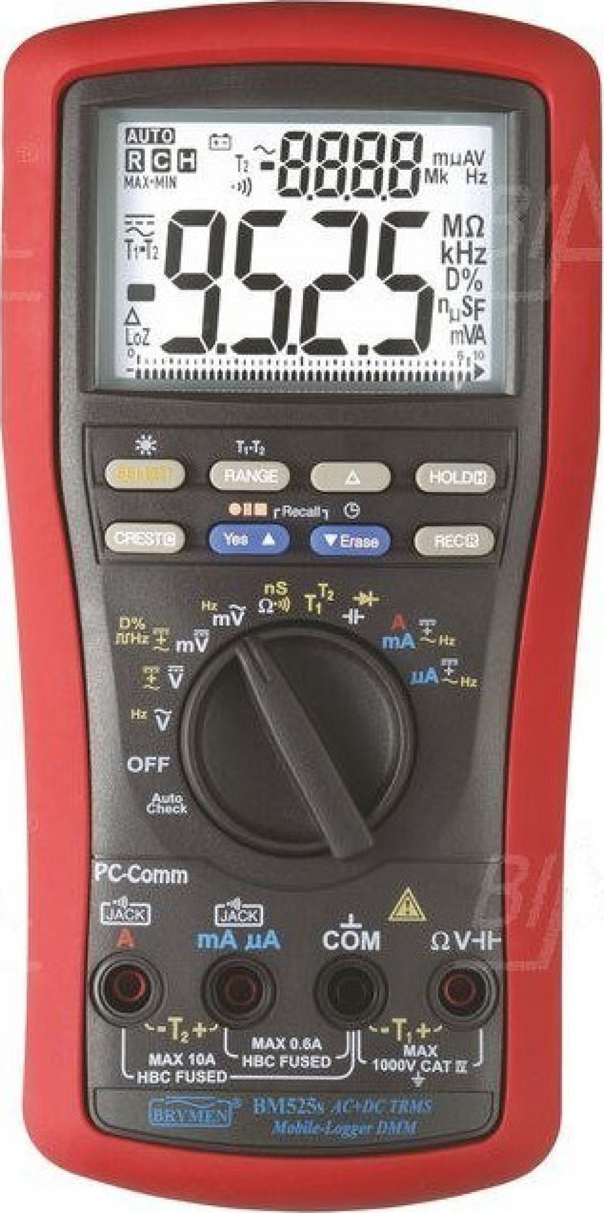 Brymen Multimetr-logger/rejestrator (87000pom), TRMS, USB/RS232C, BM525s Brymen