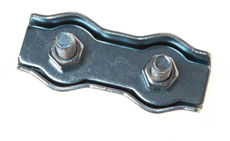 PLANE DOUBLE ROPE CLIP 8 MM 1DD