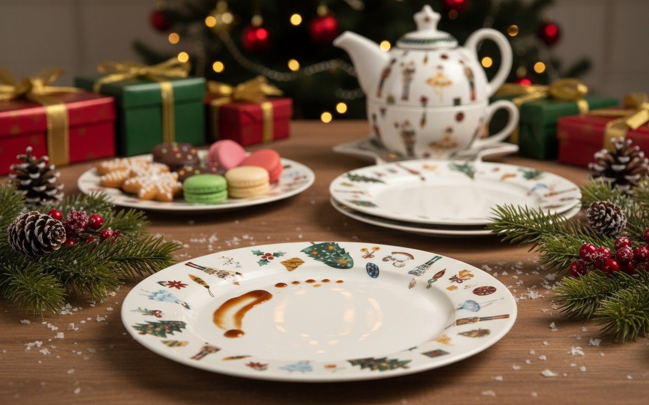 Talerz płytki 27 cm Christmas Nutcracker