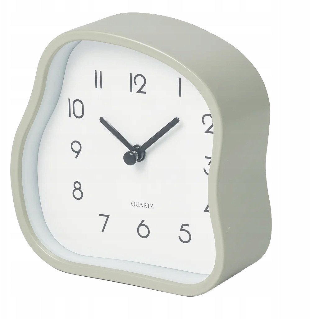 Home Styling Collection Zegar stołowy AMORPH z przeszklonym frontem, 12 cm