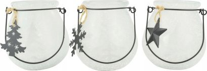 Concord Świecznik dekoracyjny świąteczny z uchwytem 10 cm