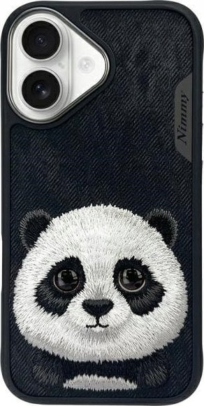 Nimmy case iPhone 16 6.1" black/black Big Eyed Pet 2.0 Panda