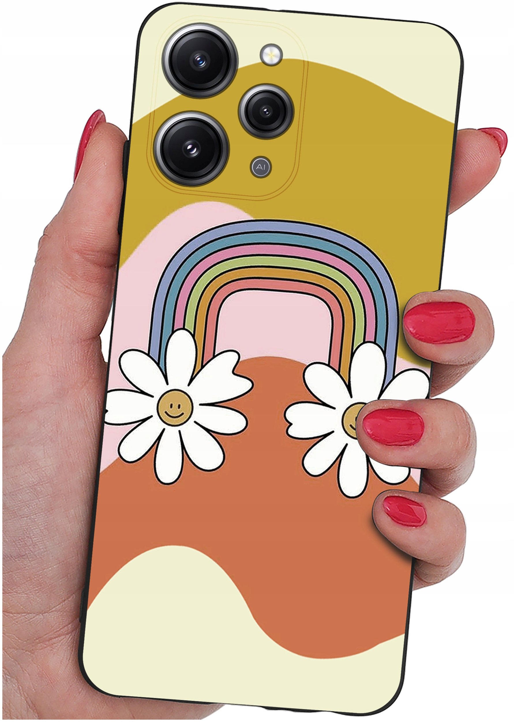 Etui do Xiaomi Redmi 12 4G WZORY |SILIKONOWE MATT CASE + SZKŁO 9H